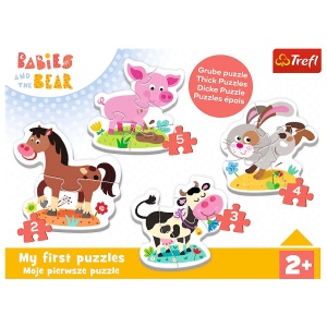 PUZZLE TREFL BABY CLASIC LA FERMA 14 PIESE - Img 5