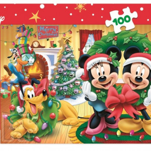Puzzle Trefl Disney Mickey Mouse - Magia Craciunului, 100 piese - Img 3