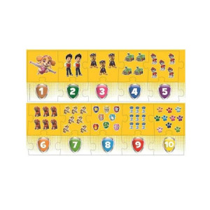 Puzzle Trefl Sa Invatam Numerele cu Patrula Catelusilor,20 piese - Img 2
