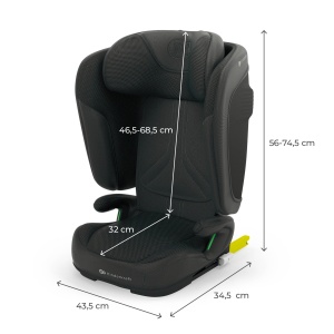 SCAUN AUTO KINDERKRAFT UNITY2 100-150 CM, BLACK - Img 9