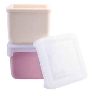 SET 2 RECIPIENTE SILICON, MELII, BLUSH BERRY