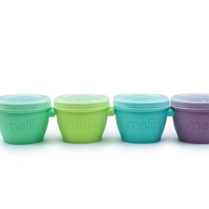 SET 4 RECIPIENTE SILICON SNAP&GO, MELII, 4*177 ML - Img 2