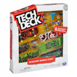Set 6 mini placi skateboard, Tech Deck, Bonus Pack, Darkstar