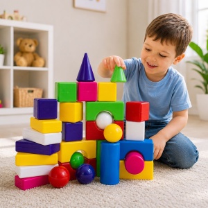 SET CONSTRUCTOR BLOCURI MULTICOLORE 3 - Img 4