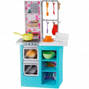 Set de joaca Barbie, 2 papusi cu bucatarie si accesorii - Img 4
