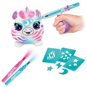 Set de joaca creativ, Airbrush Plush, Mini jucarie de plus surpriza - Img 3