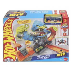 Set de joaca Hot Wheels Pista Inamicilor, Atacul Gorilei, 30.5x25.5x9cm - Img 2