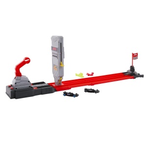 Set de joaca Hot Wheels Racing Circuit de Curse Grid Start Formula 1 cu 2 masinute, 35.5x25.5x7.5cm - Img 8