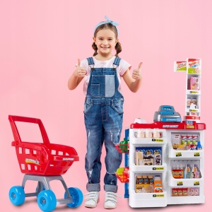 Set de Joaca MalPlay, Supermarket cu casa de marcat si cos de cumparaturi - Img 3