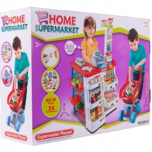 Set de Joaca MalPlay, Supermarket cu casa de marcat si cos de cumparaturi - Img 12