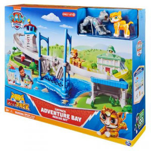 Set de Joaca Paw Patrol, Adventure Bay cu Pisica Salbatica