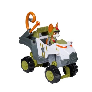 Set Figurina cu Vehicul Paw Patrol Jungle Pups Deluxe, Tracker’s Monkey Vehicle - Img 2