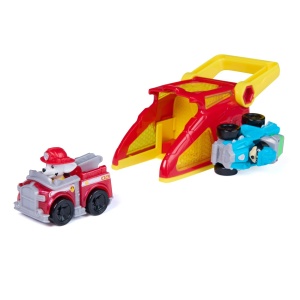 Set figurine Paw Patrol Marshall cu vehicul lansator, rosu, 25.08x20.32x8.26cm - Img 8