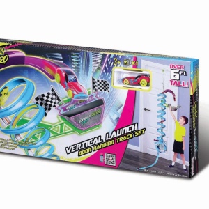 Set traseu de curse Maisto Cyber Racers Pro, vertical, 10 bucle, 50.5x35.56x5.75cm