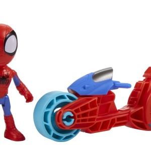SPIDEY PRIETENII EXTRAORDINARI SET MOTOCICLETA SI FIGURINA SPIDEY 10CM - Img 8