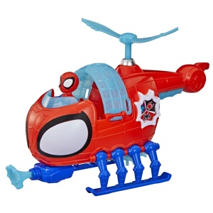 SPIDEY SI PRIETENII LUI UIMITORI MARVEL SET ECHIPA SPIDEY CU ELICOPTER SI ACCESORII 7.6CM - Img 10