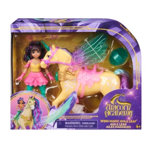 UNICORN ACADEMY SET MAGIA ARIPILOR CU PAPUSA AVA SI UNICORNUL LEAF CU ACCESORII - Img 2