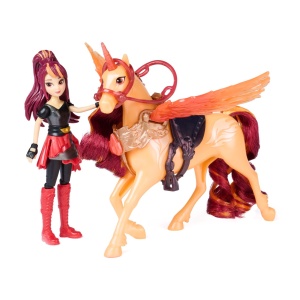 UNICORN ACADEMY SET MAGIA ARIPILOR CU PAPUSA VALENTINA SI UNICORNUL CINDER CU ACCESORII - Img 3