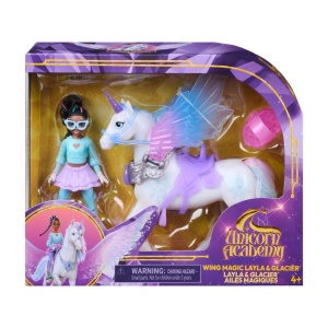 UNICORN ACADEMY SET MAGIA ARIPILOR PAPUSA LAYLA SI UNICORNUL GLACIER