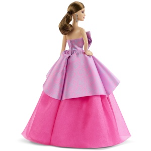 Barbie Birthday Celebration – Păpușă cu Rochie Roz din Satin, Ediție Aniversară - Img 5