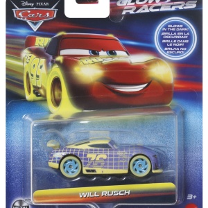 CARS GLOW RACERS MASINUTA METALICA WILL RUSCH 1:55