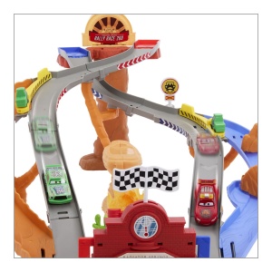 CARS RACE AND RESCUE SET DE JOACA CURCUIT DE SALVARE SI 3 MASINUTE METALICE - Img 3