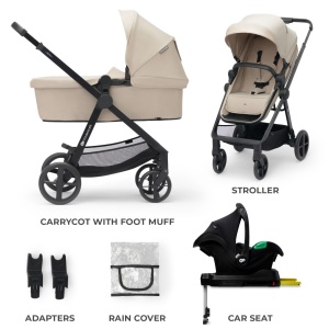 CARUCIOR KINDERKRAFT NEWLY, 4 IN 1, SAND BEIGE - Img 7