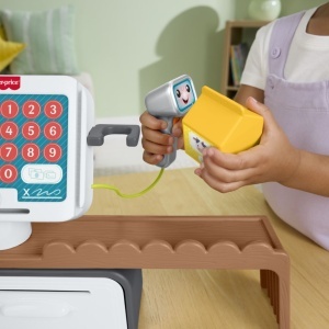 Casa de marcat Fisher Price, interactiva, 15 butoane luminoase, culori, 29x25.5x9.5cm  - Img 8