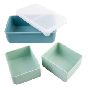 CUTIE PRANZ BENTO CU COMPARTIMENTE DETASABILE, MELII, SAGE CACTUS FERN