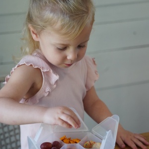 CUTIE SNACK HEXAGON SNACKLE 6 COMPARTMENTE, MELII, PINK - Img 7