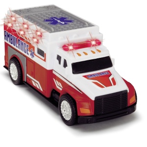 DICKIE TOYS AMBULANTA CU LUMINI SI SUNETE 15CM - Img 4