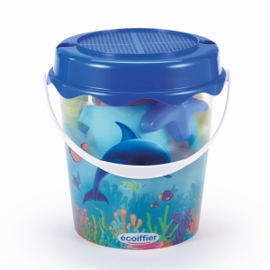 ECOIFFIER GALETUSA CU 12 ACCESORII PENTRU NISIP 21CM