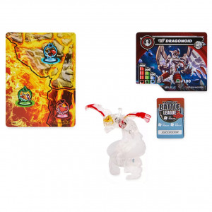 Figurina Bakugan Battle League, Titanium Dragonoid Alb, 4cm - Img 2