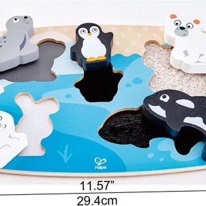 HAPE PUZZLE TACTIL - ANIMALELE POLARE - Img 5