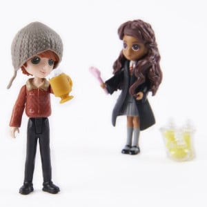 HARRY POTTER WIZARDING WORLD MAGICAL MINIS SET 2 FIGURINE RON SI PARVATI - Img 4