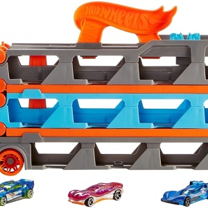 HOT WHEELS 2 IN 1 MEGA TRANSPORTATOR MASINI PISTA - Img 4