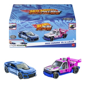 HOT WHEELS SET 2 MASINUTE METALICE PULL BACK CAMARO ZL1 2022 SI LOLUX 1:43 - Img 5