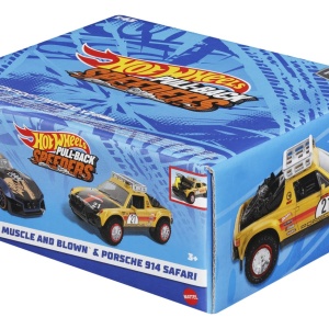 HOT WHEELS SET 2 MASINUTE METALICE PULL BACK MUSCLE AND BLOWN SI PORSCHE 914 SAFARI 1:43 - Img 2