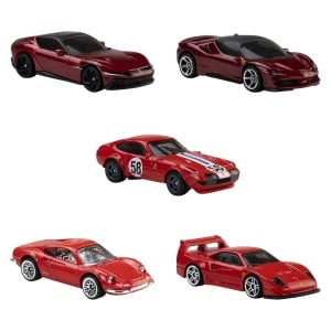 HOT WHEELS SET 5 MASINUTE METALICE FERRARI - Img 3