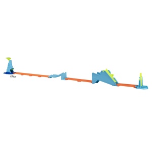 HOT WHEELS STUNT TRACKS PISTA CASCADORII SARITURA CU PROPULSIE CU MASINUTA INCLUSA - Img 4