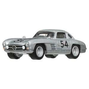 HOT WHEELS TRANSPORTATOR MERCEDES-BENZ 55 BLAUES WUNDER CU MASINUTA MERCEDES-BENZ 300 SL SCARA 1:64 - Img 5