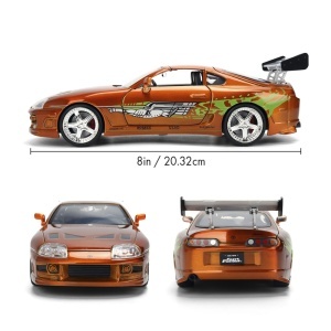 JADA FAST AND FURIOUS MASINUTA METALICA BRIANS TOYOTA SUPRA SCARA 1 LA 24 - Img 4