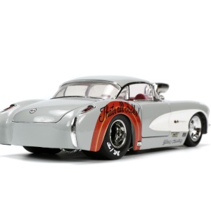 JADA MASINUTA METALICA BUGS BUNNY 1957 CHEVROLET CORVETTE 1:24 - Img 5