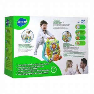 Jucarie Interactiva 3in1, Antepremergator, Centru de Activitati si Tabla de Desen
