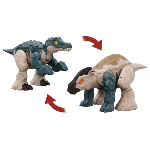 JURASSIC WORLD FIERCE CHANGERS DOUBLE DANGER DINOZAUR TRANSFORMABIL BARYONYX SI PARASAUROLOPHUS - Img 3