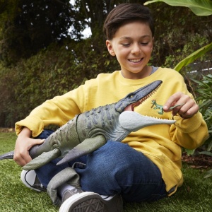 JURASSIC WORLD REBIRTH BITE N BLAST DINOZAUR MOSASAURUS INTERACTIV CU MISCARI SI FUNCTIE SPECIALA 50CM - Img 5