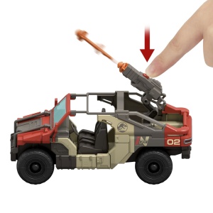 JURASSIC WORLD REBIRTH SET VEHICUL DE LUPTA LAUNCH N BATTLE CU FIGURINE SI ACCESORII - Img 4