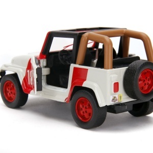 JURASSIK PARK DINO MASINUTA METALICA JEEP WRANGLER SCARA 1:32 - Img 5