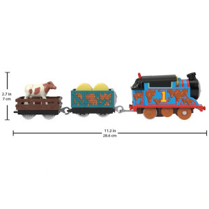 Locomotiva motorizata Muddy Thomas cu doua vagoane Thomas si Prietenii - Img 2