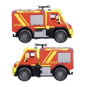 MAJORETTE MASINA METALICA DE POMPIERI MERCEDES UNIMOG U530 SCARA 1 LA 43 - Img 4